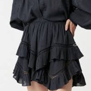 ISABEL ÉTOILE MARANT Janelle Shirt + Jocadia Ruffled Gauze Shorts (SET)